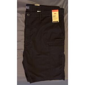 NWT Levi's Carrier Cargo Shirts Men’s Size 44 Black Red Tab Cotton Denim